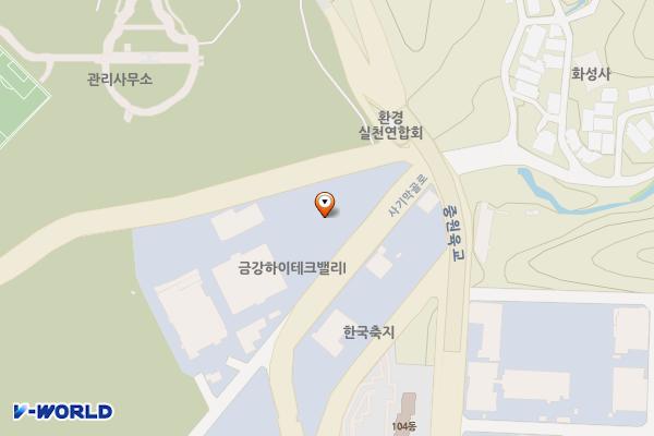금강하이테크밸리1차 위치 지도 — 경기도 성남시 중원구 사기막골로 177