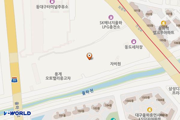 피닉스골프클럽 위치 지도 — 대구 동구 화랑로100길 135 관리사무소