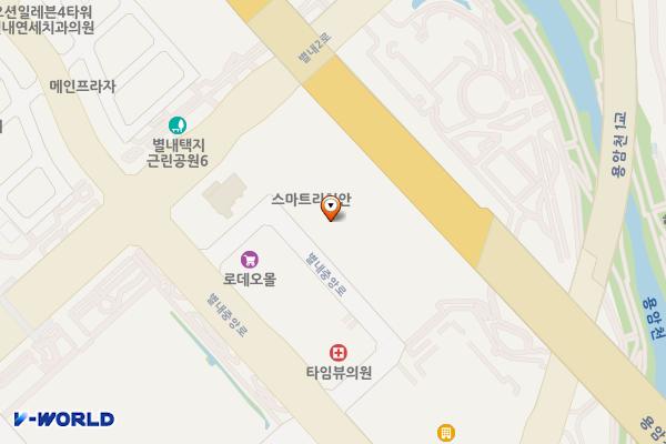 백상엘리츠오피스텔1차 위치 지도 — 경기도 남양주시 별내중앙로 36-23
