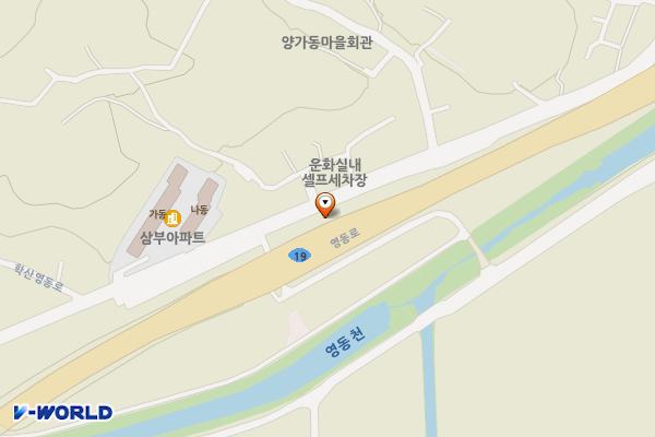 양가동공영주차장 위치 지도 — 충청북도 영동군 영동읍 부용리 173-1