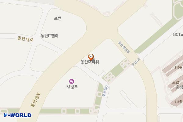 동탄G타워 위치 지도 — 경기도 화성시 동탄첨단산업2로 43