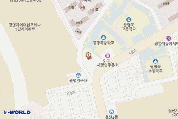 광북공영주차장 위치 지도 — 경기도 광명시 사성로 74