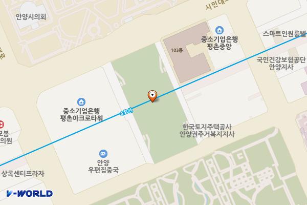 평촌지하주차장 위치 지도 — 경기도 안양시 동안구 시민대로 지하238