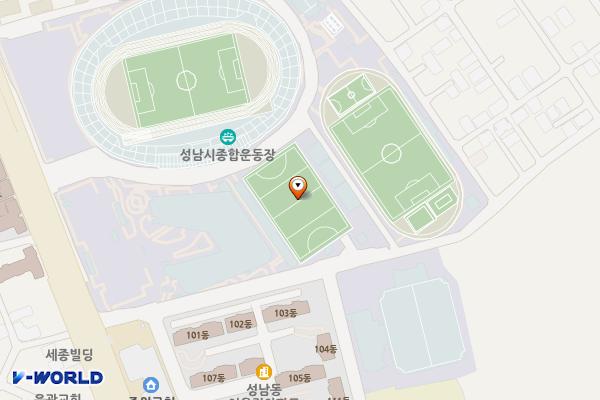 성남종합운동장B 위치 지도 — 경기도 성남시 중원구 제일로 60