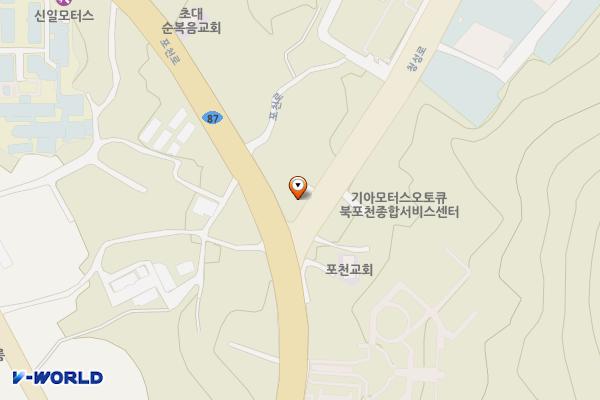 포천개인택시조합 위치 지도 — 경기도 포천시 군내면 청성로 138
