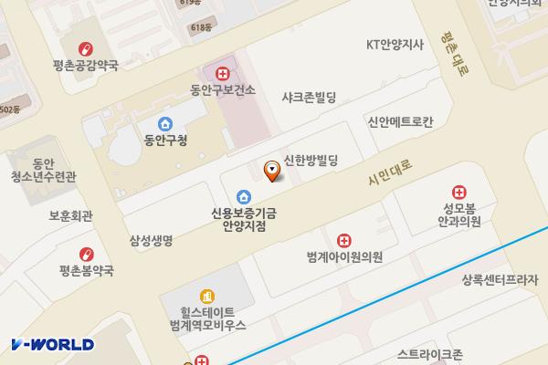 농협안양시지부 위치 지도 — 경기도 안양시 동안구 시민대로 197
