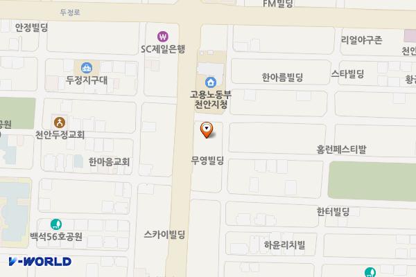 천안두정빌딩 위치 지도 — 충청남도 천안시 서북구 원두정8길 6