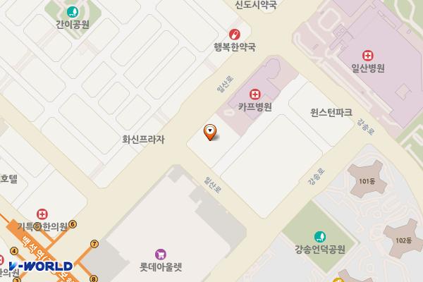 두산위브센티움 위치 지도 — 경기도 고양시 일산동구 일산로 78