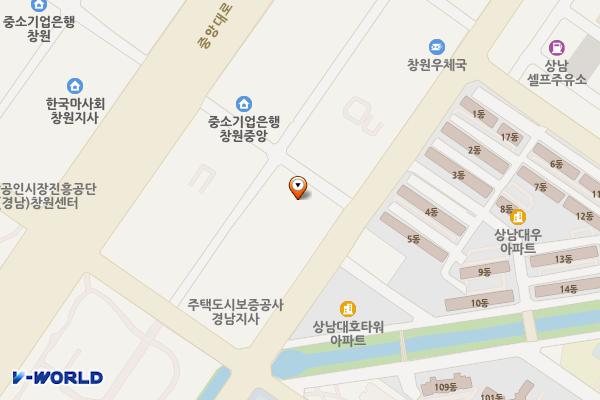 덕산베스트텔 위치 지도 — 경상남도 창원시 성산구 상남로 37