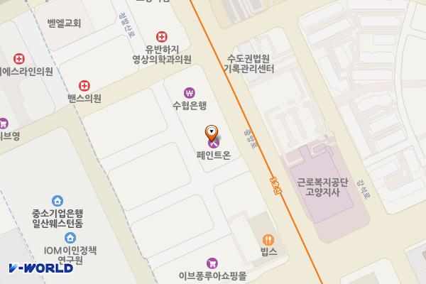 현대타운빌B 위치 지도 — 경기도 고양시 일산동구 중앙로 1233