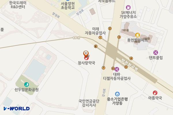 마곡대방디엠시티1차 위치 지도 — 서울특별시 강서구 양천로 344