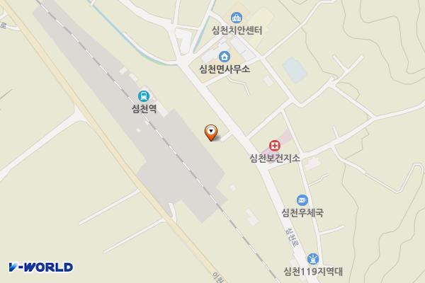 가곡리마을공영주차장 위치 지도 — 충청북도 영동군 심천면 심천리 318-14