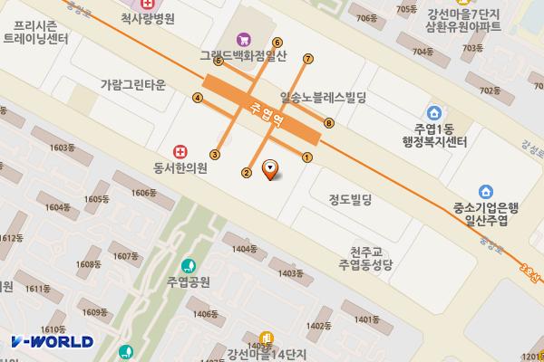 주엽역삼부르네상스 위치 지도 — 경기도 고양시 일산서구 중앙로 1425