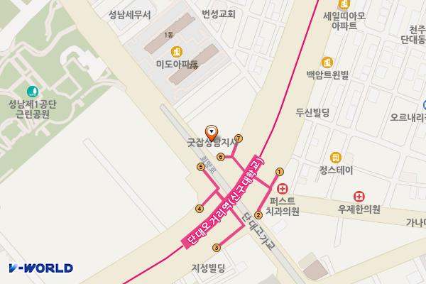 성남제일새마을금고 위치 지도 — 경기도 성남시 수정구 산성대로 373