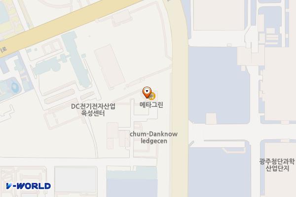 광주첨단과기로지식센터 위치 지도 — 전남광주통합특별시 북구 첨단과기로208번길 17-13