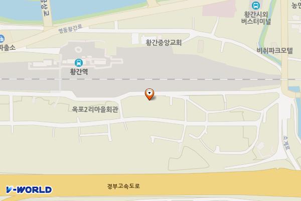 추풍령마을공영주차장 위치 지도 — 충청북도 영동군 황간면 마산리 28-4