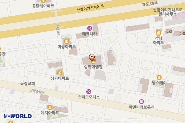 양천시장주상복합 위치 지도 — 서울특별시 양천구 목동로23길 34