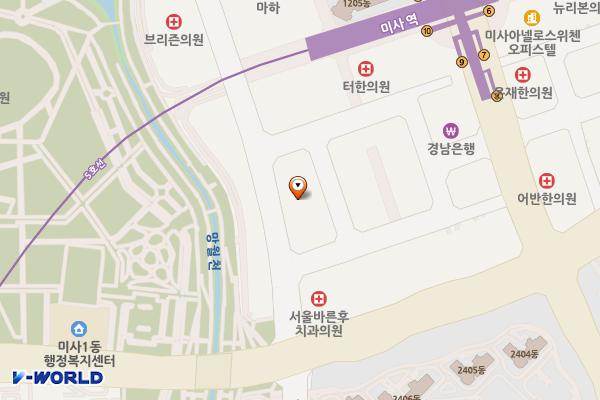 미타워 위치 지도 — 경기도 하남시 미사강변중앙로 164