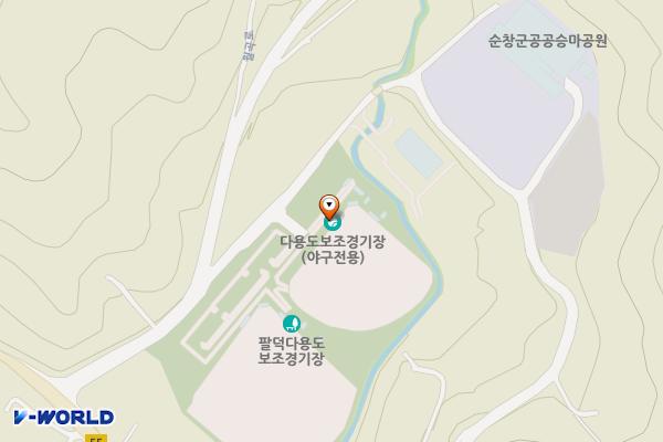 팔덕다용도보조경기장 위치 지도 — 전북특별자치도 순창군 팔덕면 신촌길 271