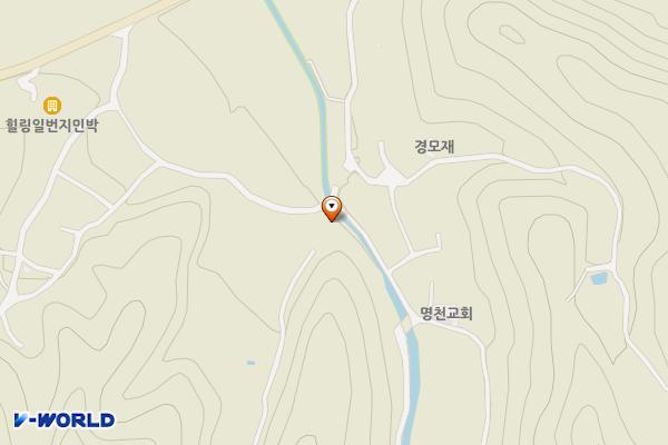 명천리마을공영주차장 위치 지도 — 충청북도 영동군 심천면 명천리 370