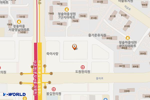현대아리온오피스텔 위치 지도 — 경기도 성남시 분당구 성남대로172번길 12