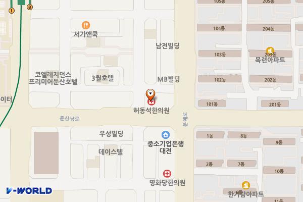 대전 서구 명문빌딩 위치 지도 — 대전광역시 서구 둔산남로 107