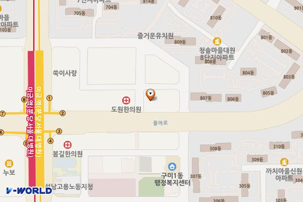 동양프라자 위치 지도 — 경기도 성남시 분당구 돌마로 85