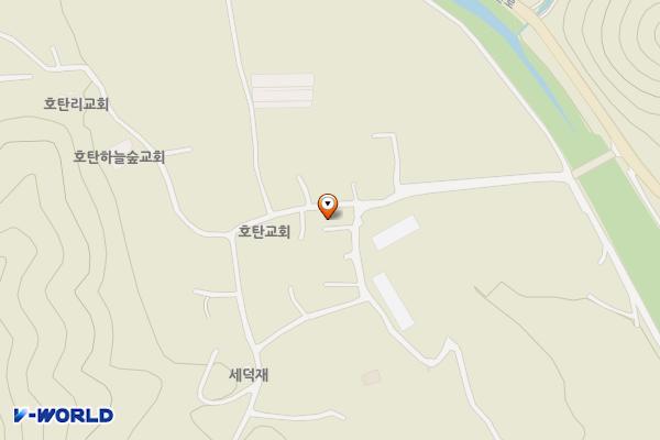 호탄리마을공영주차장 위치 지도 — 충청북도 영동군 양산면 호탄리 355-1