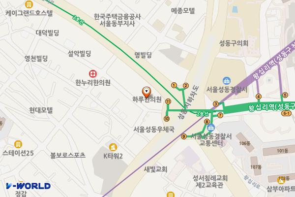 왕십리역이스타빌 위치 지도 — 서울특별시 성동구 왕십리로 309