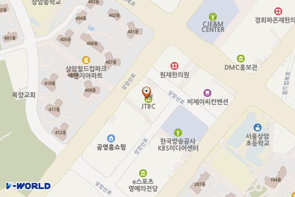 중앙일보빌딩 위치 지도 — 서울특별시 마포구 상암산로 48-6