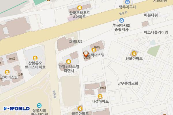 한일써너스빌리젠시2단지 위치 지도 — 서울특별시 중랑구 용마산로115길 109