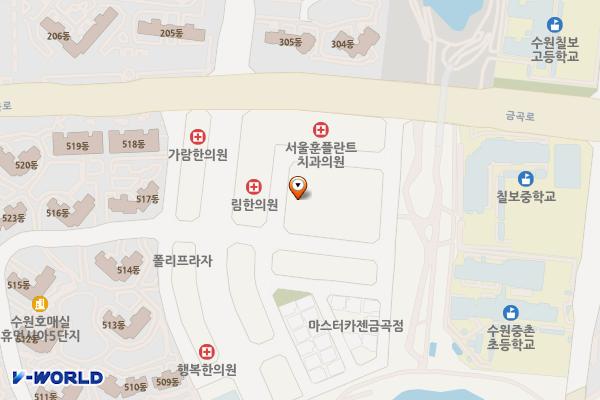 주식회사부부(식자재왕도매마트호매실점) 위치 지도 — 경기도 수원시 권선구 금곡로118번길 10-31