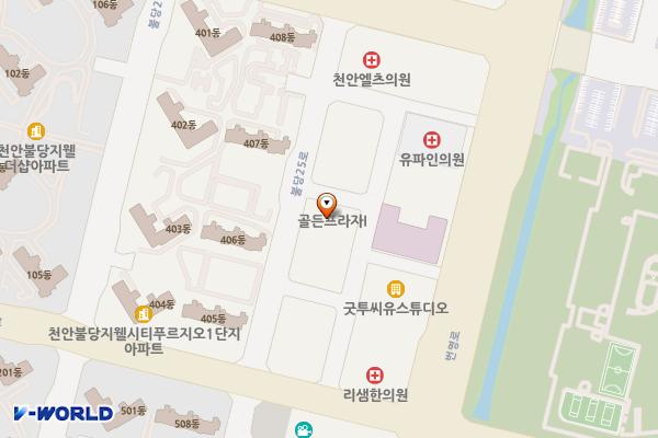 리치타워 위치 지도 — 충청남도 천안시 서북구 불당25로 146