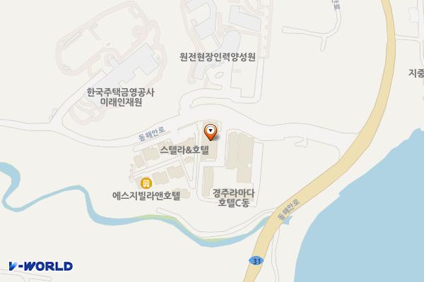 베스트웨스턴플러스경주호텔 위치 지도 — 경상북도 경주시 감포읍 동해안로 1819-21