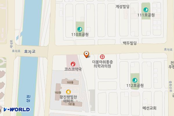 세운빌딩 위치 지도 — 전북특별자치도 전주시 완산구 효자로 270