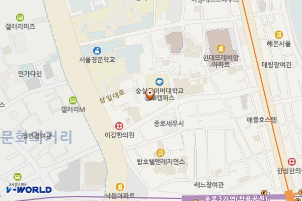 종로오피스텔 위치 지도 — 서울특별시 종로구 삼일대로30길 21