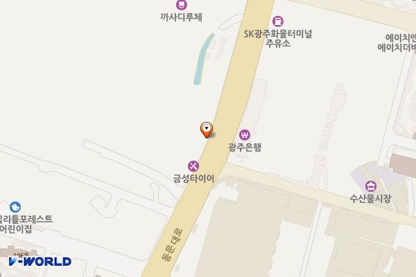 스카이골프클럽 위치 지도 — 전남광주통합특별시 북구 동문대로 271