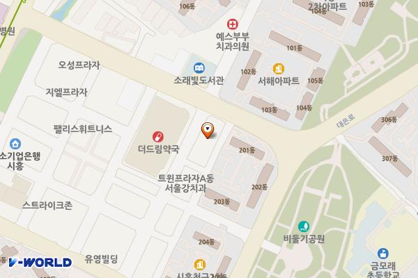 시흥성원디아망타운 위치 지도 — 경기도 시흥시 비둘기공원7길 33
