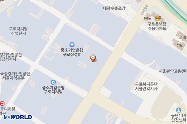 에이스테크노타워8 위치 지도 — 서울특별시 구로구 디지털로33길 11