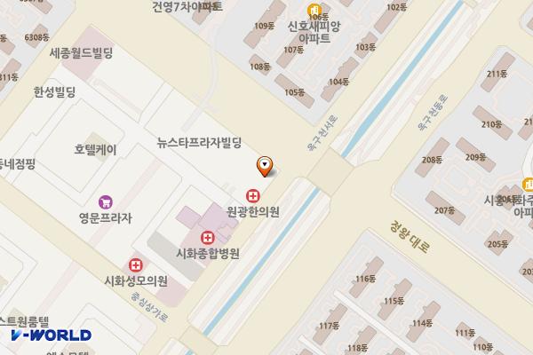 BMW차징스테이션 트윈프라자 위치 지도 — 경기도 시흥시 정왕대로 78