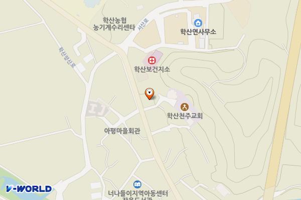 학산주차장 위치 지도 — 충청북도 영동군 학산면 서산리 838-2