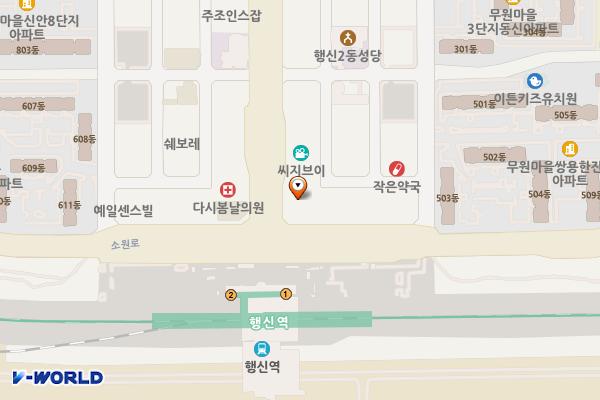 BMW차징스테이션 센트럴빌딩 위치 지도 — 경기도 고양시 덕양구 충장로 2