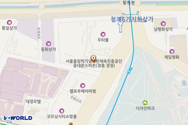 BMW차징스테이션 동대문밀리오레 위치 지도 — 서울특별시 중구 장충단로 263