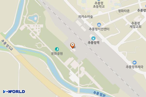 추풍령주차장 위치 지도 — 충청북도 영동군 추풍령면 추풍령리 336-90