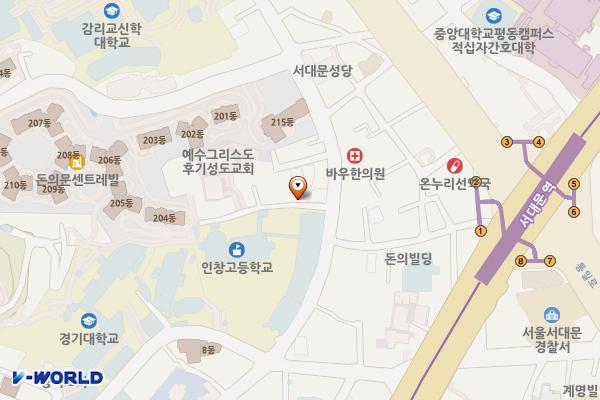 BMW차징스테이션 타워50 위치 지도 — 서울특별시 서대문구 충정로 50