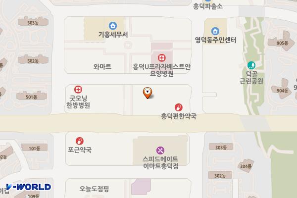 BMW차징스테이션 리써밋타워 위치 지도 — 경기도 용인시 기흥구 흥덕중앙로 55