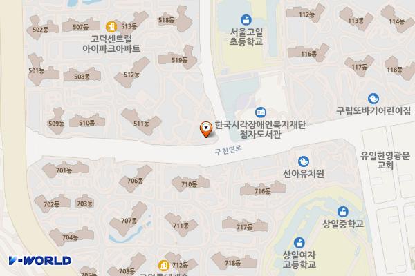 강동구청상일동주민센터 위치 지도 — 서울특별시 강동구 구천면로 633