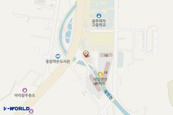 공주금학동사무소 위치 지도 — 충청남도 공주시 우금티로 496-3
