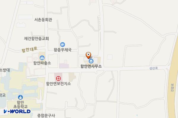함안면사무소 위치 지도 — 경상남도 함안군 함안면 성산로 15