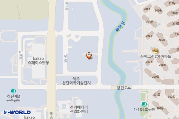 제주특별자치도관광협회 위치 지도 — 제주특별자치도 제주시 첨단로 213-65